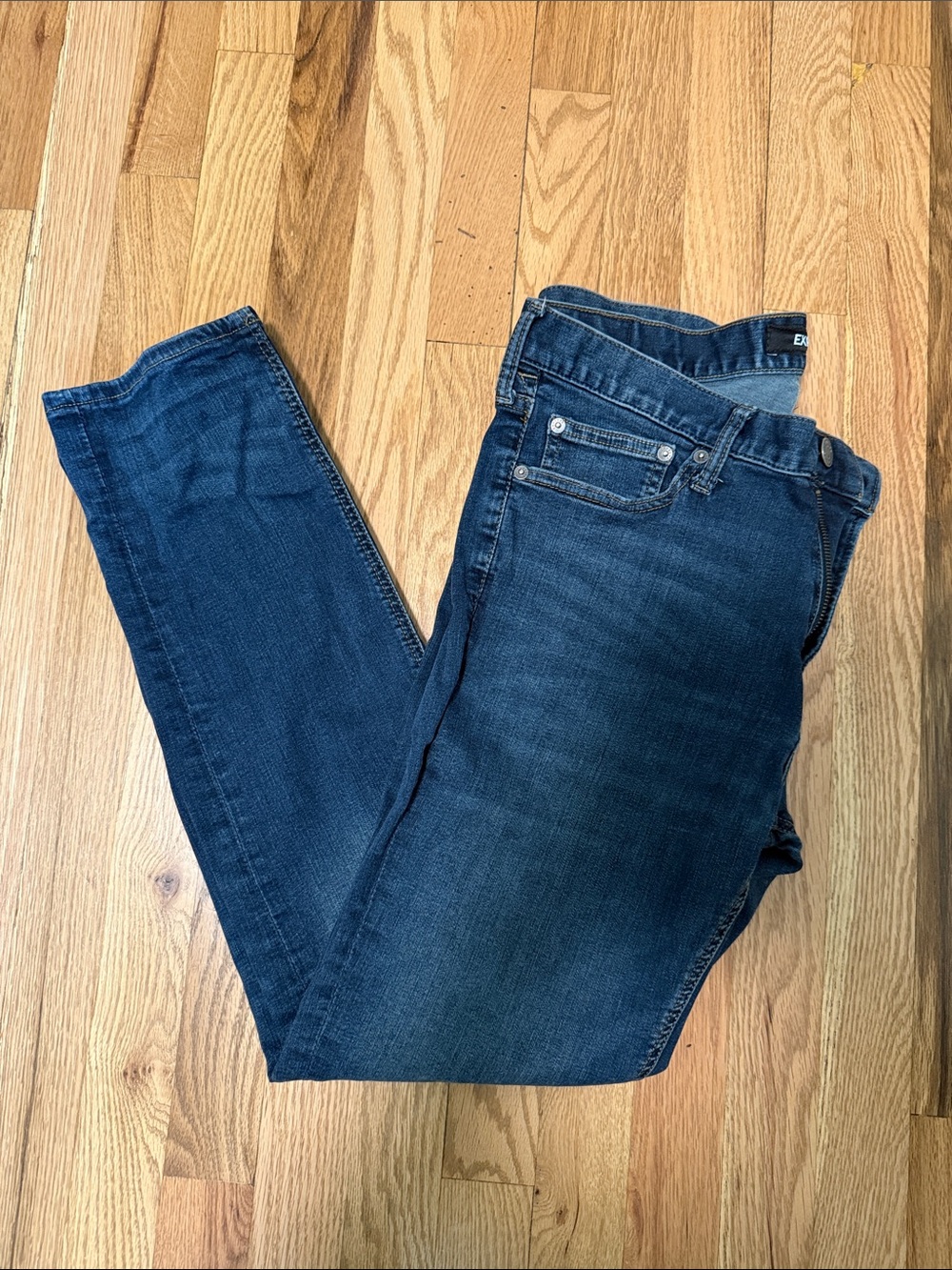 Express Men’s 34x30 Slim Stretch Dark Wash Jeans